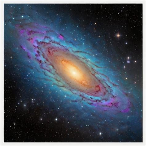 Un Dibujo De Una Galaxia Con Una Galaxia En El Centro Vector Premium