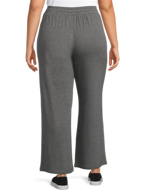 Terra And Sky Women S Plus Size Knit Pants 28 Inseam