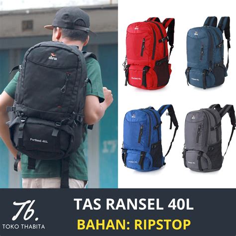 Jual Ransel Pria Tas Punggung Outdoor Semi Carier 40 Liter Bahan