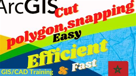 Tp Edit Feature Cut Polygon Tool Vertex Snapping Arcgis Youtube