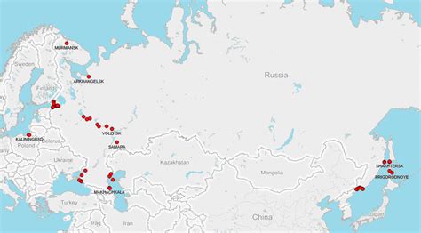 Sea Ports In Russia Ship Tracker