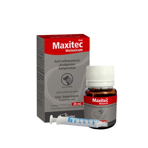 Anti Inflamatório Syntec Maxitec Oral Meloxicam para Cães e Gatos 20ml