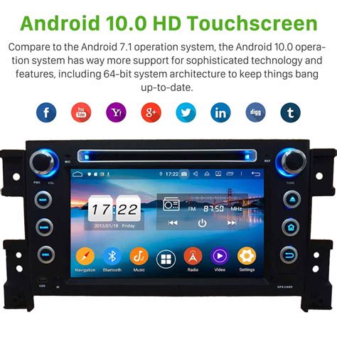 Suzuki Grand Vitara Android 10 0 Autoradio DVD GPS Avec 8 Core 4Go 64Go