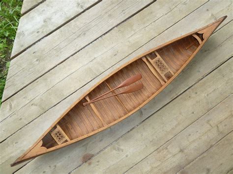 Hybrid Display Sample Canoe Model Aka Salesman Sample With Elements