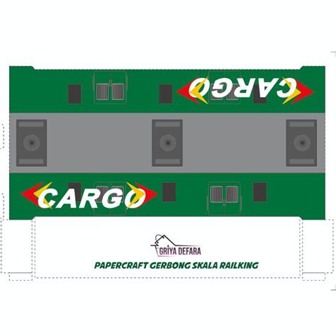 Jual GRIYADEFARA PAPERCRAFT LOKOMOTIF KERETA API CC 201 SKALA HO