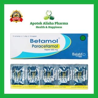 Jual BETAMOL Strip 10 Tablet Obat Paracetamol Pereda Nyeri Dan