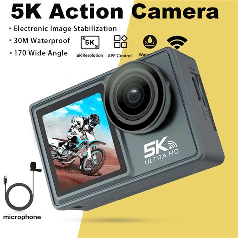 C Mara De Acci N 5K 4K 60FPS Videoc Mara Deportiva Impermeable Con