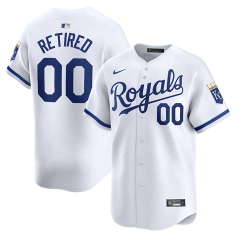 Kansas City Royals Men S Home Limited Pick A Player Retired Roster T