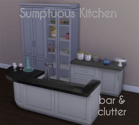 A Bar And Some Clutter Items Sims 4 Sims