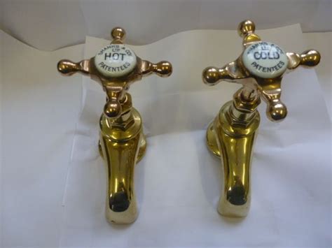 Restored Shanks Brass Bath Taps Bath Taps Architectural Salvage Restoration