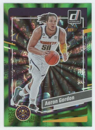 2023 24 Donruss Green Laser Holo Aaron Gordon Denver Nuggets 38 EBay