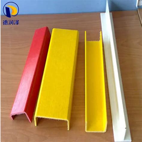 Fiberglass Frp Pultruded Profiles Grp Plastic U Channel C Channel