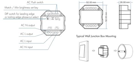 SKYDANCE S1 B AC Triac RF And Push Dimmer User Manual