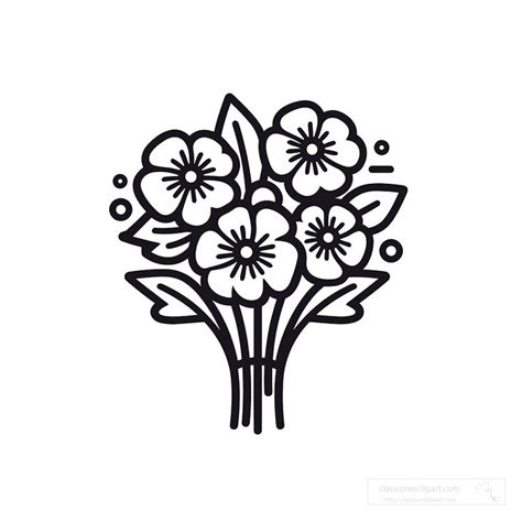 Cute Grass And Flowers PNG Clipart Flower Coloring Pages Garden