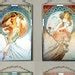 X Alphonse Mucha The Four Arts Poetry Dance Music Painting X Stained