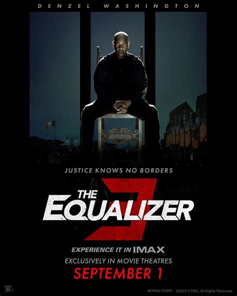 The Equalizer 3 Poster Denzel Washington Is The Calm Before Storm