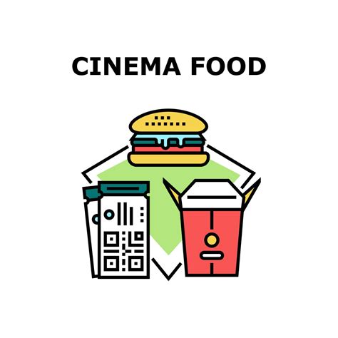 Cinema Food Vector Concept Color Illustration 9947310 Vector Art at ...