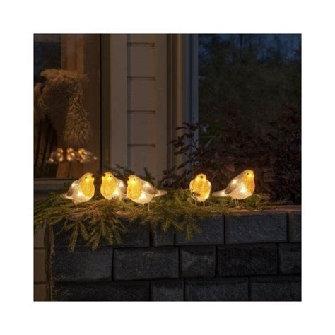 Konstsmide 49650 Konstsmide Robin Set Of 5 Led Outdoor String Lights