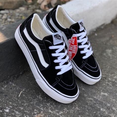 Jual Vans Sk8 Low Black White Bnib Original Resmi Pt Navya Shopee