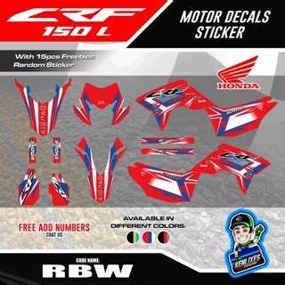 Honda CRF 150 Full Body Sticker Decals BGNB BRGW RBW KENLIXES