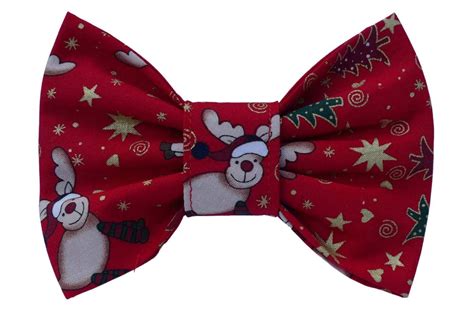 Jolly Reindeer Christmas Bow Tie Dudiedog