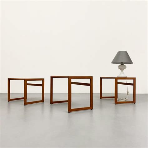 Teak Satztische Beistelltische Set Designklassiker Berlin