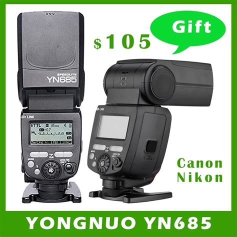 YONGNUO YN685 Wireless 2 4G HSS TTL ITTL Speedlite Flash For Canon