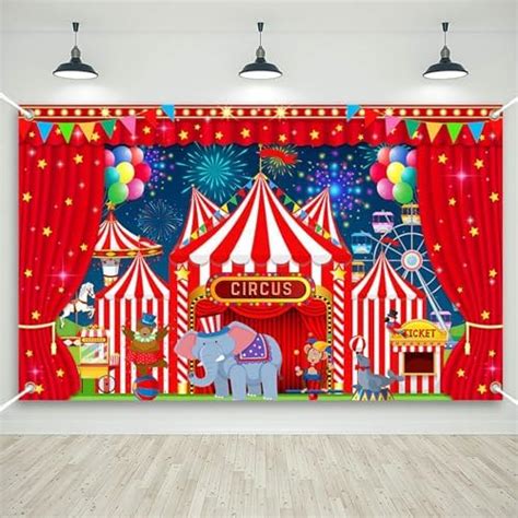 Amazon Carnival Circus Backdrop Banner Photo Background Carnival