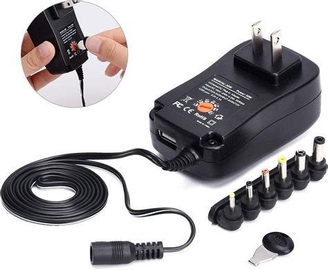 Universal Ac To Dc Adjustable Power Adapter Supply Charger For Small