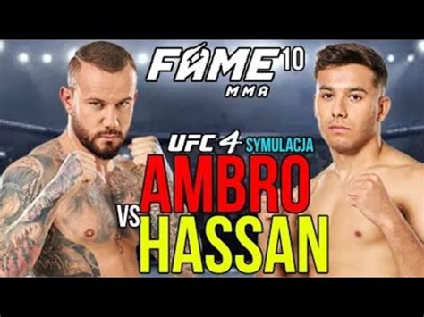 Dawid Ambro Ambroziak Vs Kamil Hassan Fame Mma Symulacja Youtube