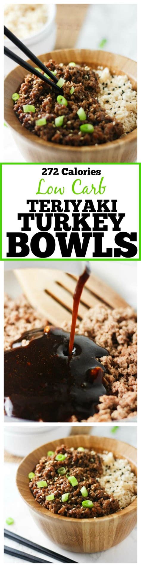 Low Carb Teriyaki Turkey Bowls Its Cheat Day Everyday