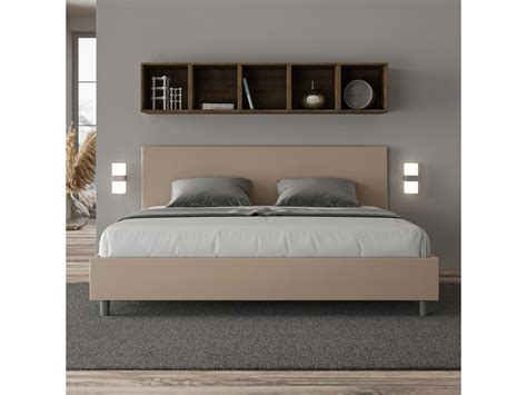 Letto Matrimoniale King Size Contenitore Imbottito 200x210 Similpelle