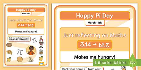 Pi Day Poster Teacher Made Twinkl