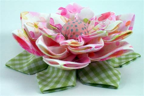 Lotus Fabric Flower Tutorial PDF Flower No 11