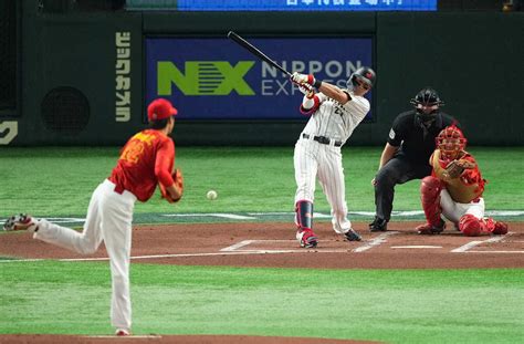 Wbc1次ラウンド中国戦の初回、安打を放つヌートバー ― スポニチ Sponichi Annex 野球