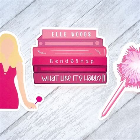 Legally Blonde Sticker Set Elle Woods Etsy