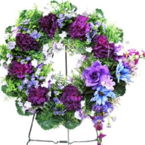 Purple Grave Flowers Etsy