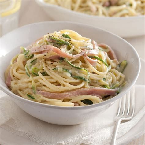 Ham And Zucchini Carbonara Healthy Recipe Ww Australia Recipe