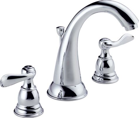 Delta B3596LF Chrome Windemere Widespread Bathroom Faucet with Pop-Up ...