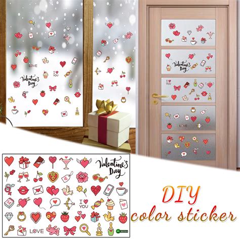 Shpwfbe Valentines Day Decor Stickers Decoration Stickers Decoration