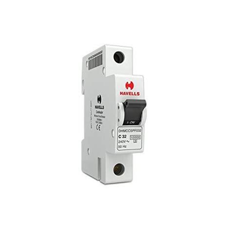 Automatic ABS Single Pole MCB Switch For Electricity Safety Size