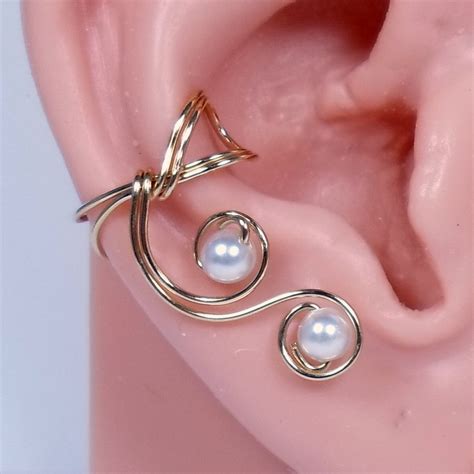 Elegant Ear Cuff 14k Gold Filled Ear Cuff Rose Gold Ear Cuff Etsy