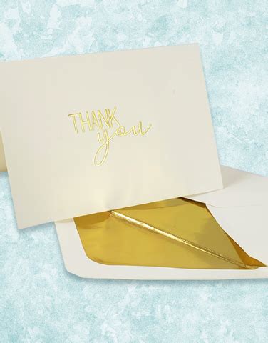 Blueink Studios — Signature Thanks Embossed Note Cards