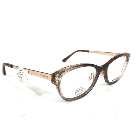 Bebe Eyeglasses Frames Bb5168 200 Topaz Gradient Brown Gold Crystals 53 17 140 Ebay