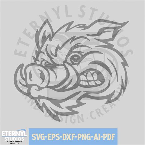 Razorback Mascot Svg Png Hogs Svg Hawgs Razorbacks Pigs Etsy