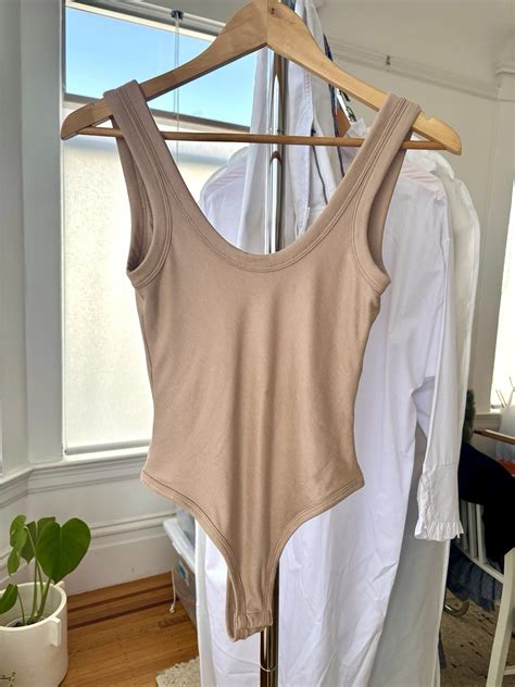 Alexander Wang For Uniqlo Nude Low Scoop Back Bodys Gem