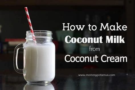 How To Make Coconut Milk From Coconut Cream