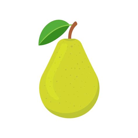 Premium Vector Pear Isolated On White Background Vector Illustration