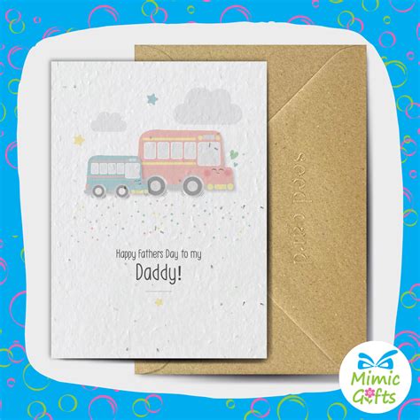 Fathers Day Plantable Seed Cards Mimic Ts