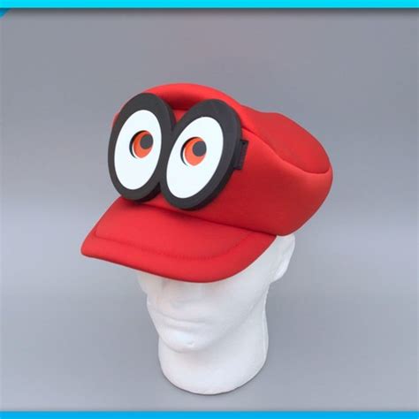 Download Free Stl Files Mario Cappy Animated Eyes Hat ・ Cults